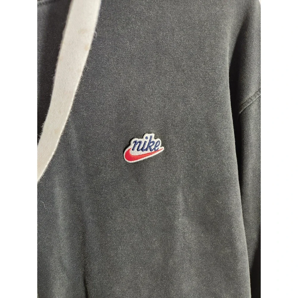 Nike Sportswear Black‎ Heritage Essential Knit Hoodie Flap Pocket Size XL